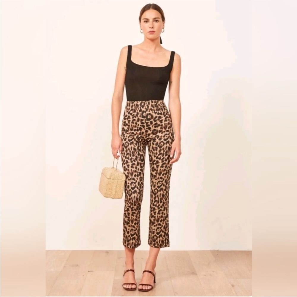🐆Reformation Marlon Cheetah Cropped Pant 🐆 Size 0